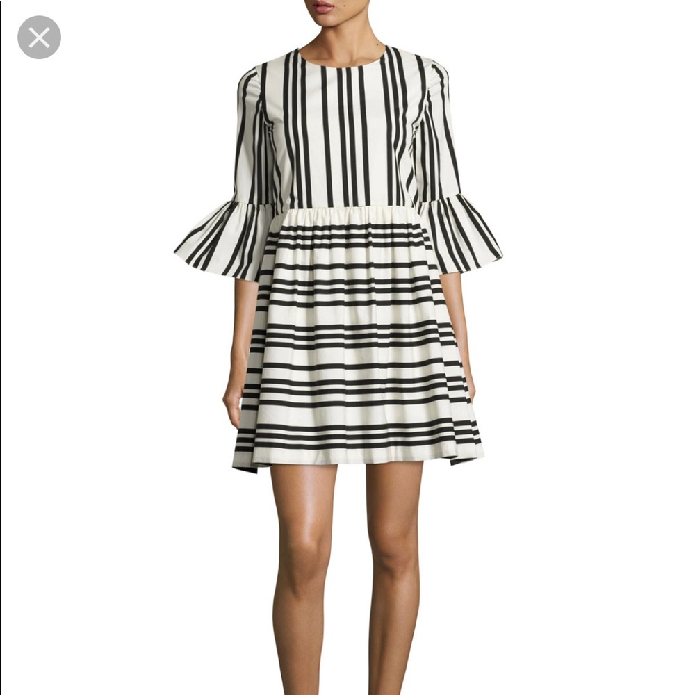 Alice and Olivia Augusta Ruffle Sleeve Dress